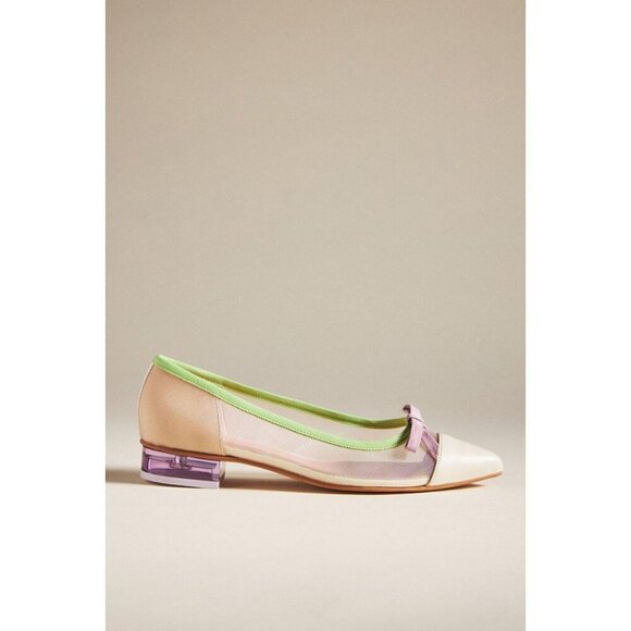 Anthropologie Pretty Ballerinas Mia Flats Slip ons Size 37 US 6.5